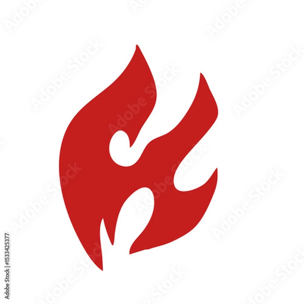 Fototapeta Red Flame