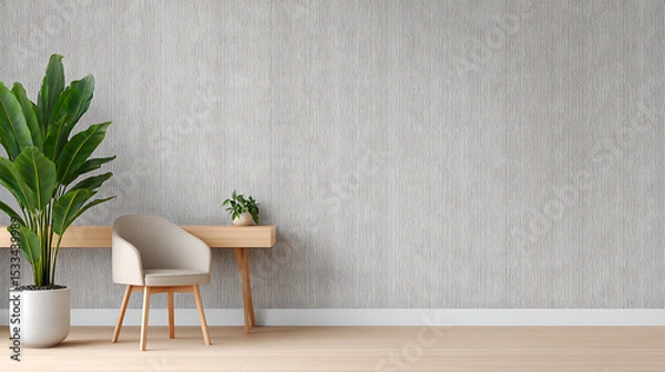 Fototapeta a zoom background of a grey wall in an office 21521890 1