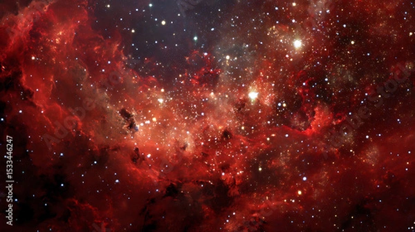 Fototapeta Universe with shining psychedelic colored stars