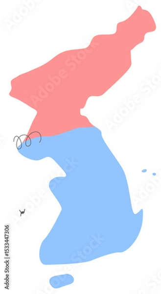 Obraz 한반도지도