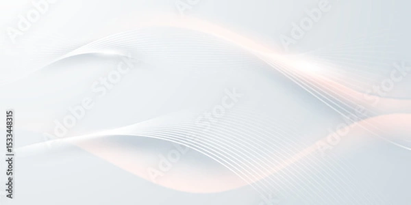 Obraz gray and white abstract background modern vector illustration