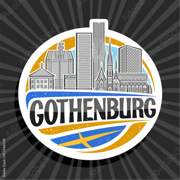 Obraz Vector logo for Gothenburg