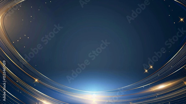 Fototapeta Blue glowing technology background