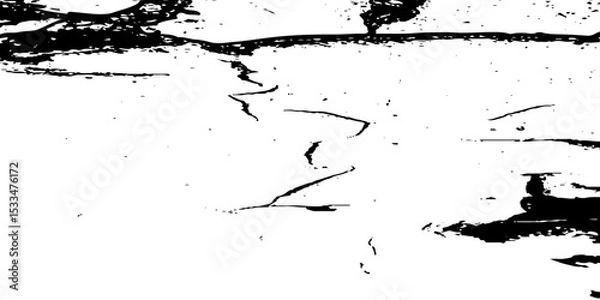 Obraz Distress urban overlay rough concrete grain surface grainy noise rust wall grunge black splatter and white background. damaged chalk crack rough ink wall texture.	