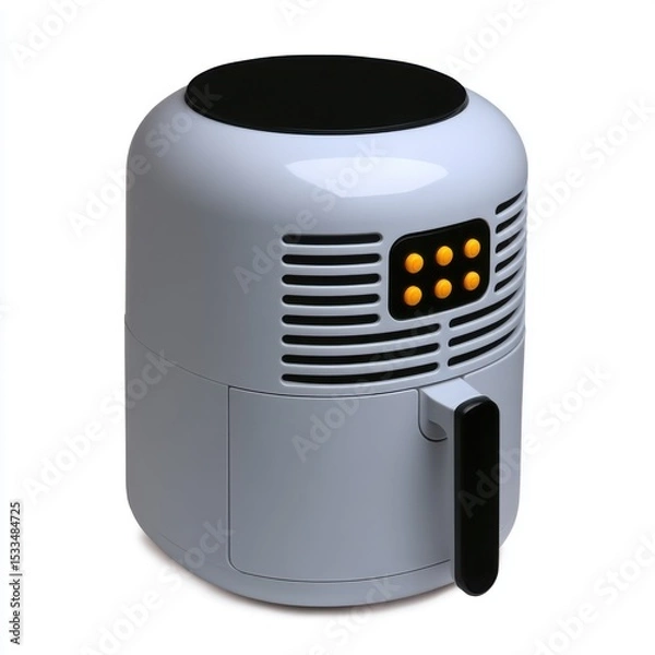 Fototapeta Efficient cooking with air fryers modern kitchen product showcase sleek design aerial view culinary innovation