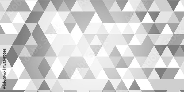 Fototapeta Geometric abstract diamond repeat origami white, gray square cube triangulated random cube low polygon triangle textile web abstract corporate creative design.	