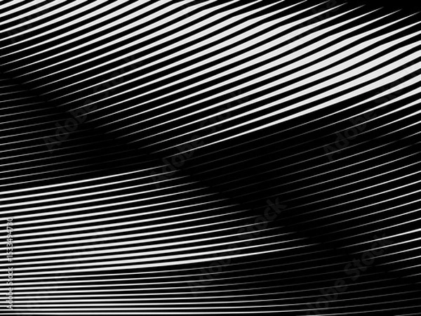 Fototapeta Background with black and white abstract line pattern. Modern abstract background.