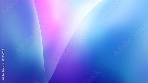 Fototapeta Blue-Purple Gradient Abstract Background - Vector High-Resolution Design Material, Modern Minimalist Art Pattern for Digital Creativity