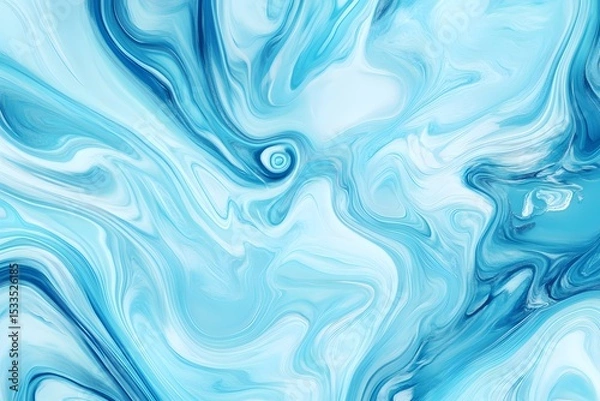 Fototapeta abstract blue background with waves