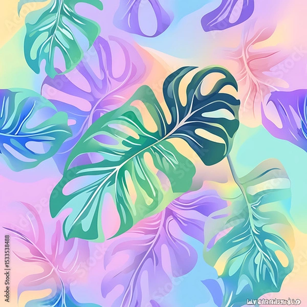 Obraz Seamless tile patterns combining cultural, modern, and botanical inspirations for commercial vector.