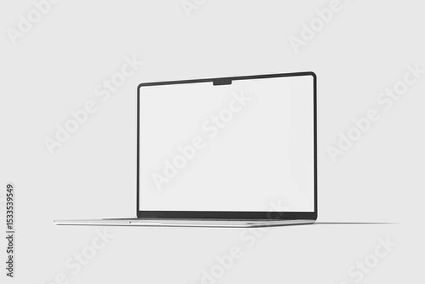 Obraz Realistic two laptop mockup blank	