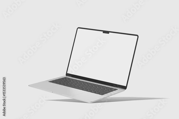 Obraz Realistic two laptop mockup blank	