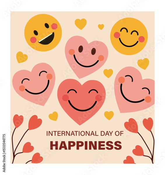 Obraz International Day of Happiness Graphics-02