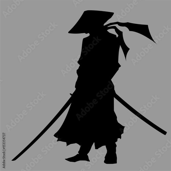 Obraz Samurai silhouette