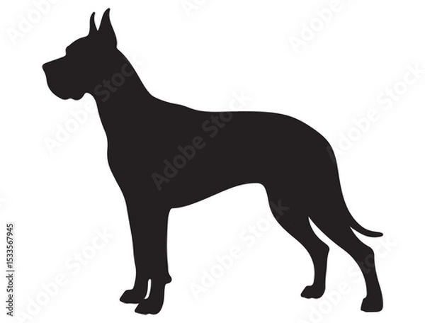Obraz GREAT DANE SILHOUETTE