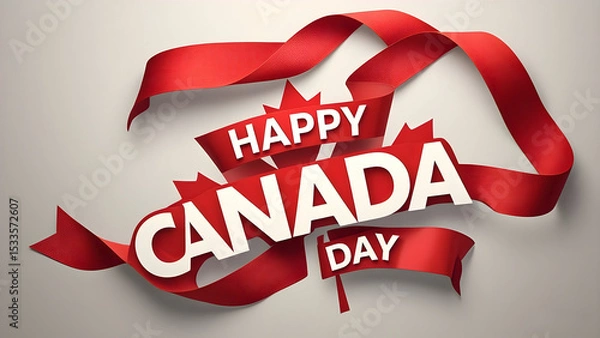 Obraz Happy Canada Day: Maple Leaf Celebration