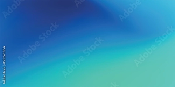 Obraz Abstract dark blue green gradient background texture, colorful scene with smoke or fog pattern. Cool mood of clouds. Digital technology and nature concept. vector eps10