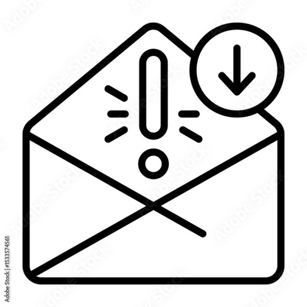 Obraz Low Priority Mail Icon