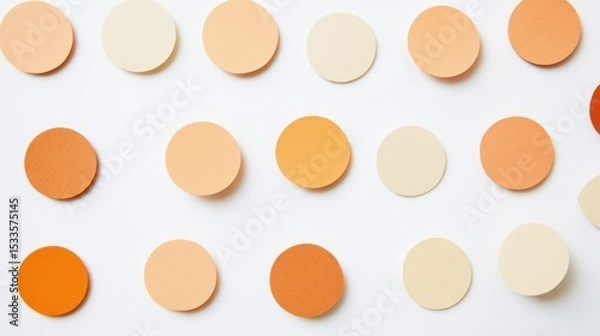 Fototapeta Abstract circles in warm tones