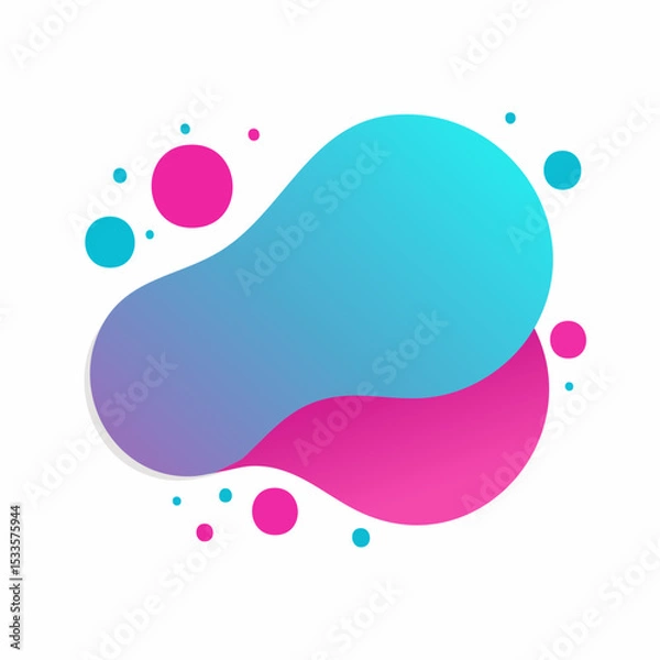 Fototapeta Punchy pop blobs to energise social banners.