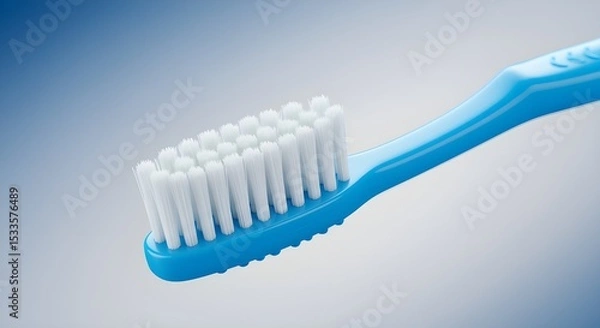 Fototapeta Toothbrush with toothpaste isolated.