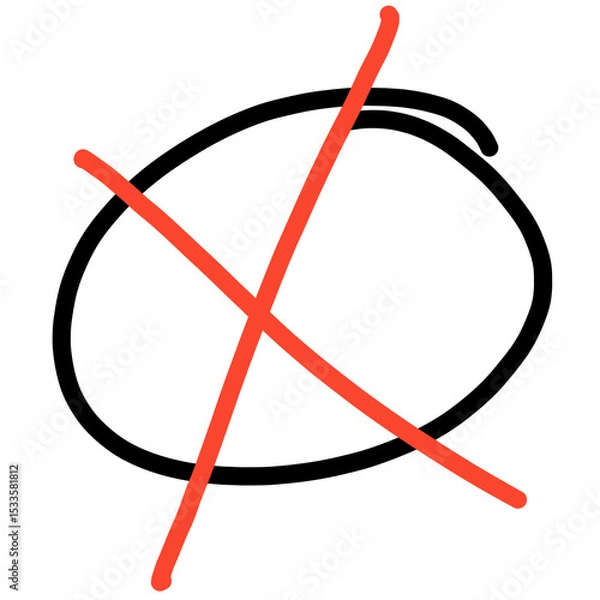 Obraz red cross mark