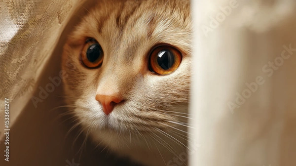 Obraz Domestic cat with signs of obesity thick belly and swollen fat muzzle. Sedentary lifestyle pet. Disease. Laziness. problems associated obesity due greater amount food treats we consume unhealthy diet