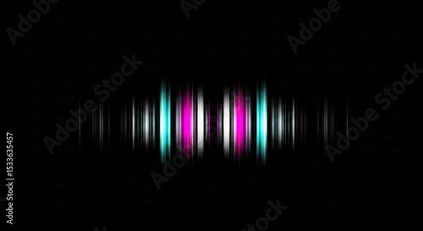 Fototapeta Abstract Light Pattern with Cyan and Magenta