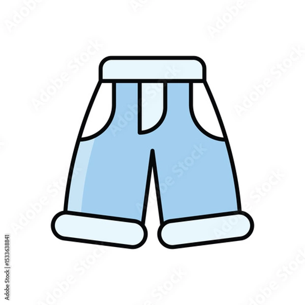 Fototapeta Children Short Icon vector