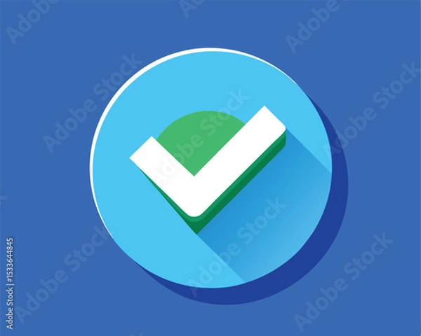 Fototapeta vector check mark icon