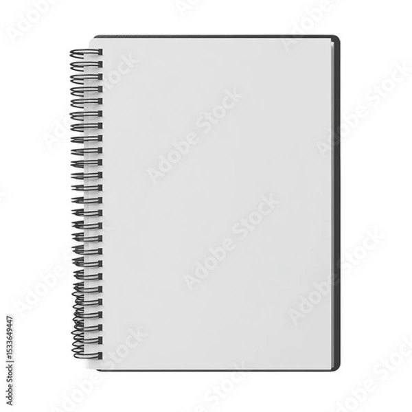 Fototapeta notebook isolated on white background