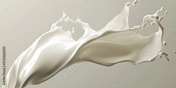 Fototapeta Milk splash in motion