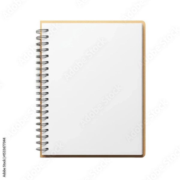 Fototapeta notebook isolated on white background