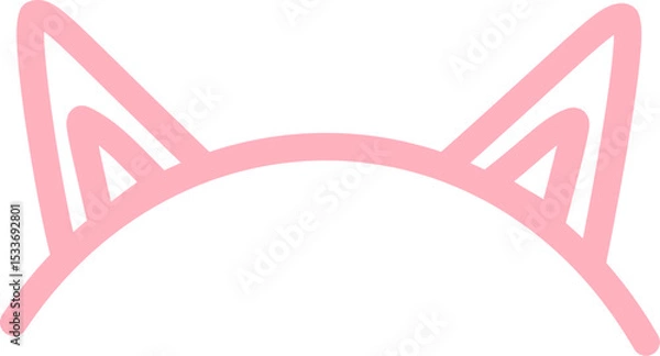Fototapeta Cat Ears Illustration