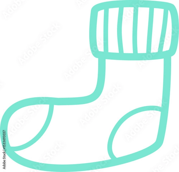 Fototapeta Simple Sock Illustration