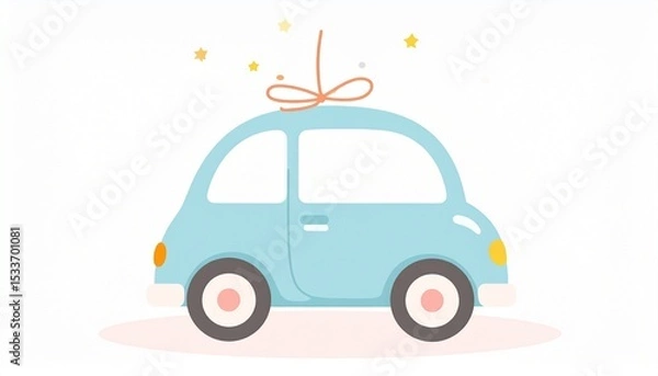 Obraz Cartoon Toy Car Vector