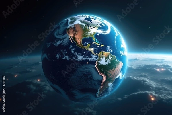 Obraz Planet Earth Space View Global Perspective World Imagery