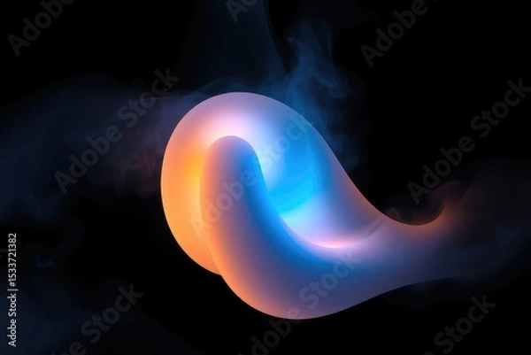 Obraz Cosmic Nebula Glowing Gas  Celestial Swirl