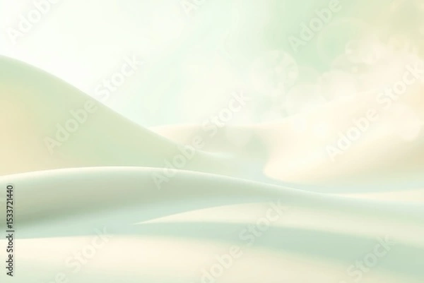 Obraz Subtle Pastel Green and White Abstract Background Soft Dreamy Texture