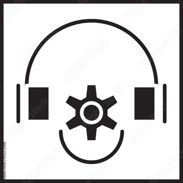 Obraz Customer Service Desk Icon Deign