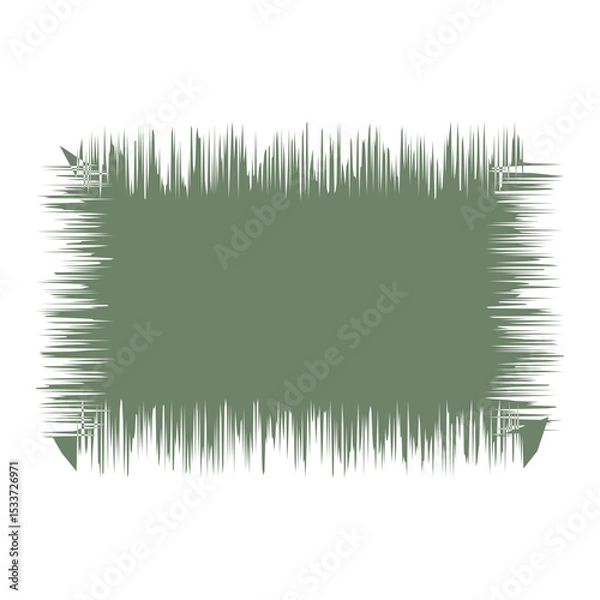 Fototapeta Blank Jagged Rectangle Frame