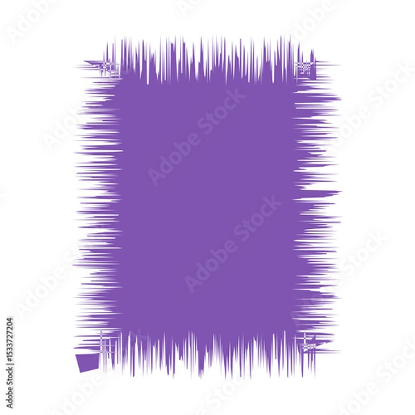 Fototapeta Blank Jagged Rectangle Frame