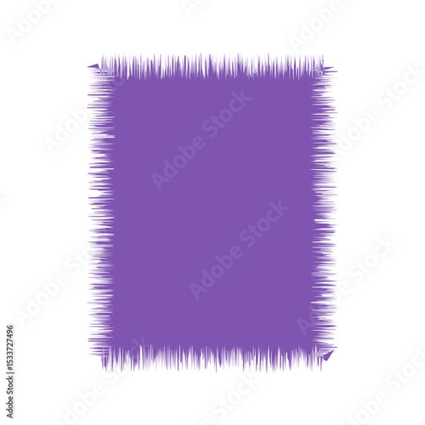 Fototapeta Blank Jagged Rectangle Frame