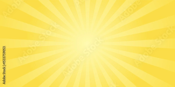Fototapeta Background with yellow gradient and concentrated lines interspersed with