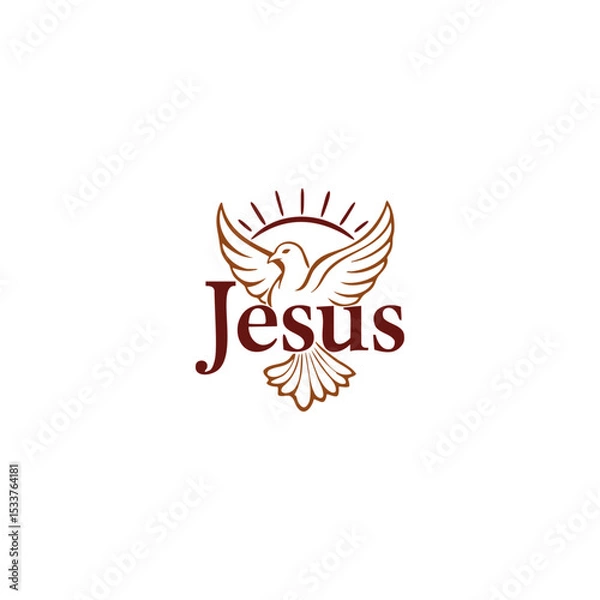 Obraz Jesus Dove Logo