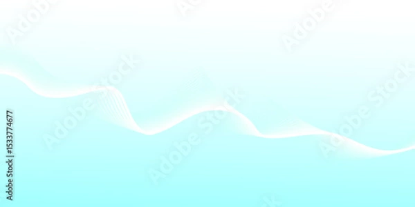 Fototapeta Abstract vector background with wavy lines.