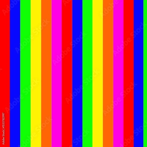 Obraz Abstract background of rainbow colored vertical lines as if there is no signal on the television screen