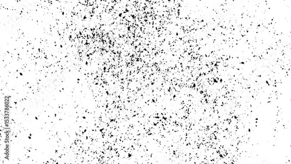 Obraz Old grunge black texture. Dark weathered overlay pattern sample on transparent background .Overlay illustration over any design to create grungy vintage effect and depth,