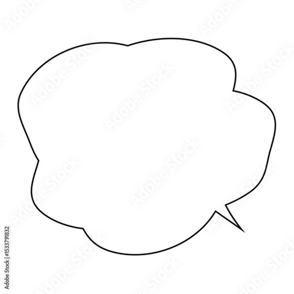 Obraz シンプルふきだし