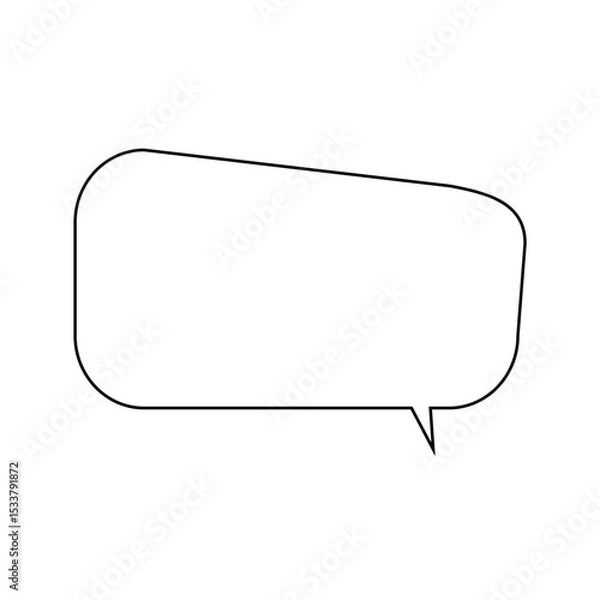 Obraz シンプルふきだし